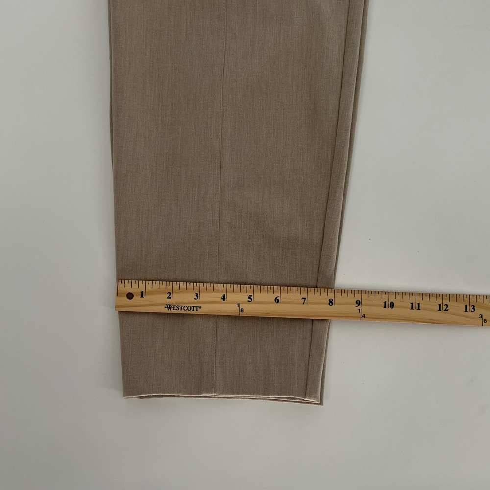J. Jill Women Tapered Leg Elastic Back Trouser Pant Size 16 Taupe Career Modest - Picture 11 of 12